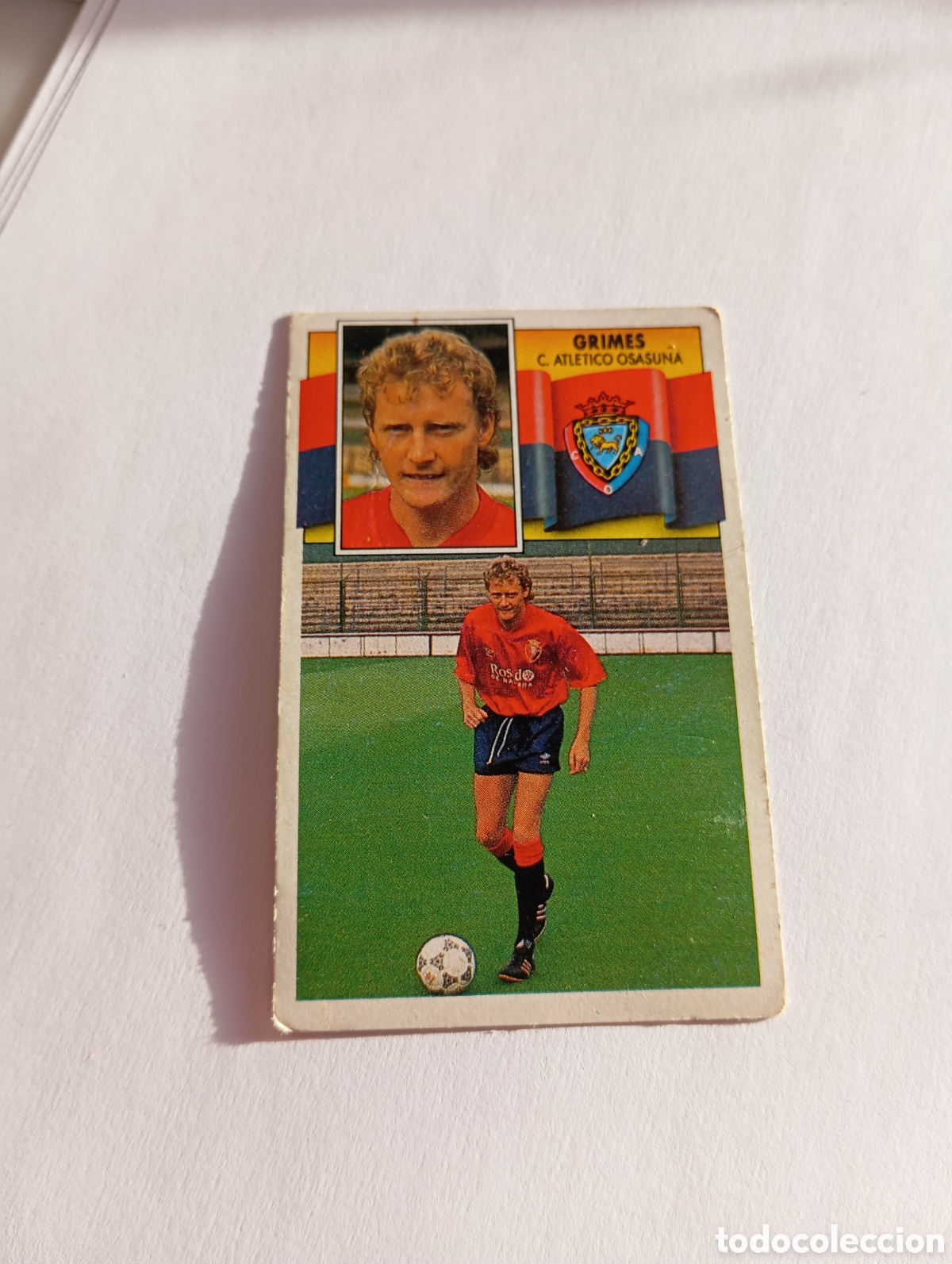 Cromos de F&uacute;tbol: GRIMES COLOCA Osasuna Liga Este 1990 1991 Panini 90 91 NUEVO SIN PEGAR