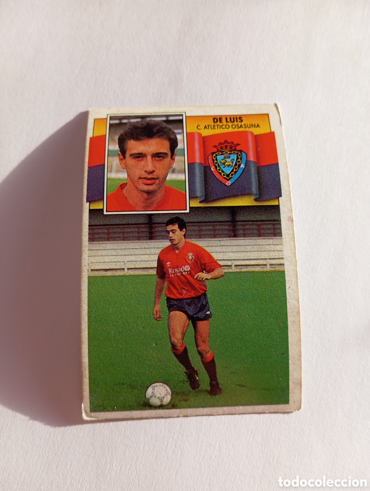 Cromos de F&uacute;tbol: DE LUIS Osasuna Liga Este 1990 1991 Panini 90 91 NUEVO SIN PEGAR