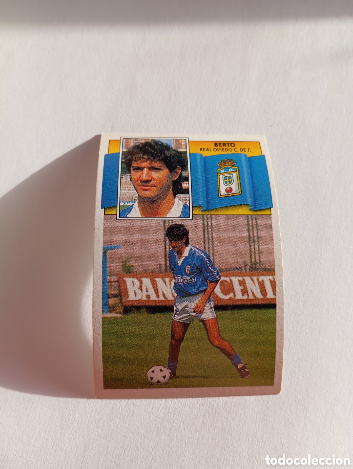 Cromos de F&uacute;tbol: BERTO Oviedo Liga Este 1990 1991 Panini 90 91 NUEVO SIN PEGAR