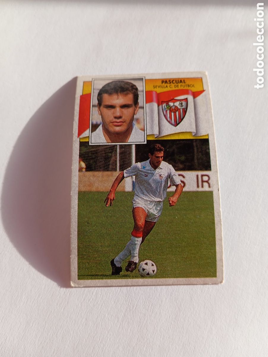 Cromos de F&uacute;tbol: PASCUAL Sevilla Liga Este 1990 1991 Panini 90 91 NUEVO SIN PEGAR