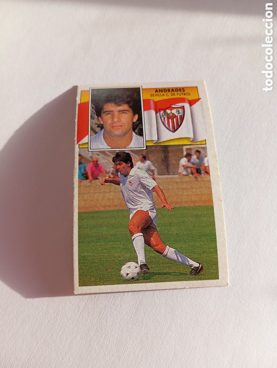 Cromos de F&uacute;tbol: ANDRADES Sevilla Liga Este 1990 1991 Panini 90 91 NUEVO SIN PEGAR