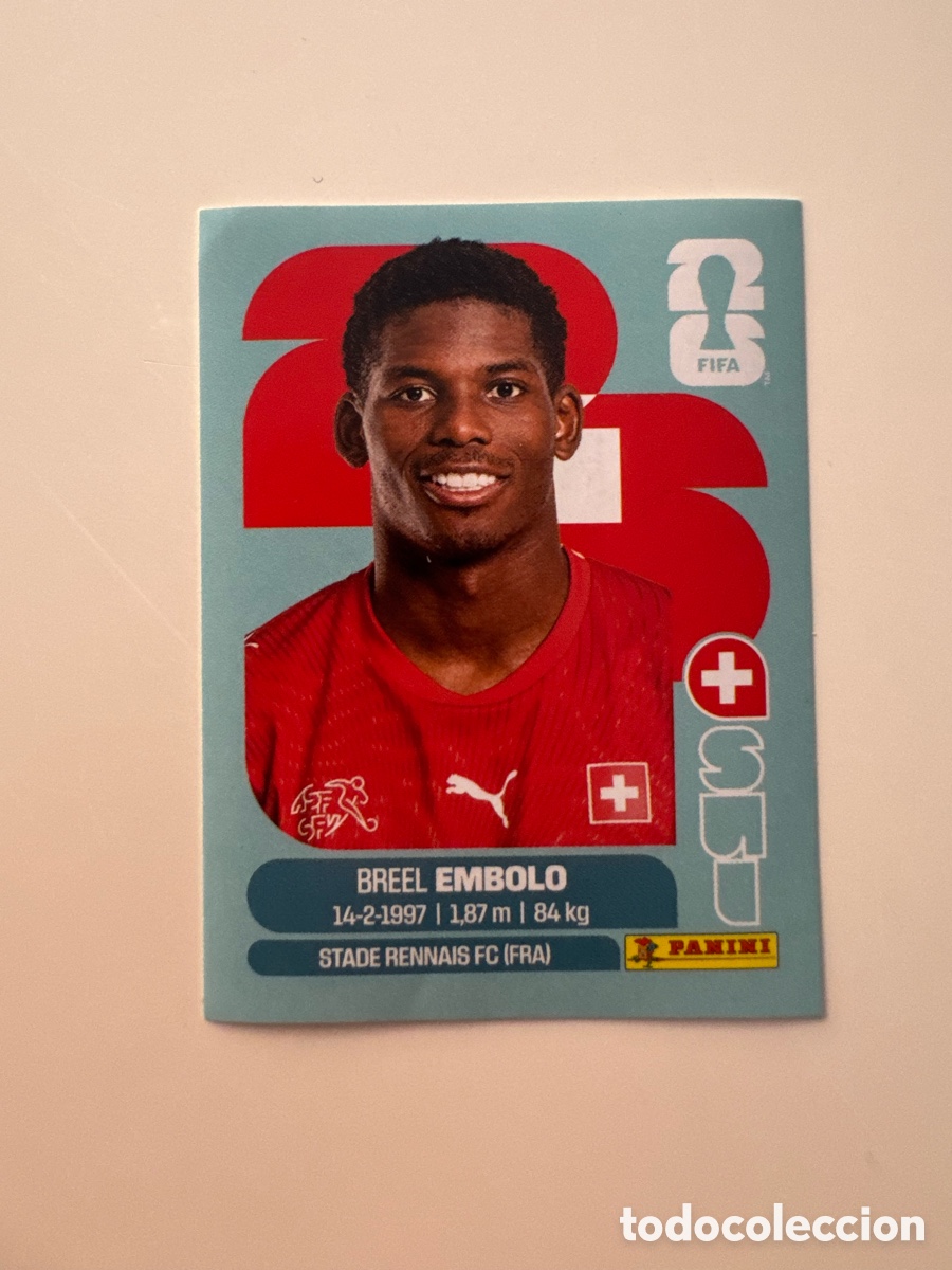 Cromos de F&uacute;tbol: Suiza SUI MUNDIAL FIFA WORLD CUP 2026 STICKER PANINI SUI17 &ndash; Breel Embolo N&ordm; 17