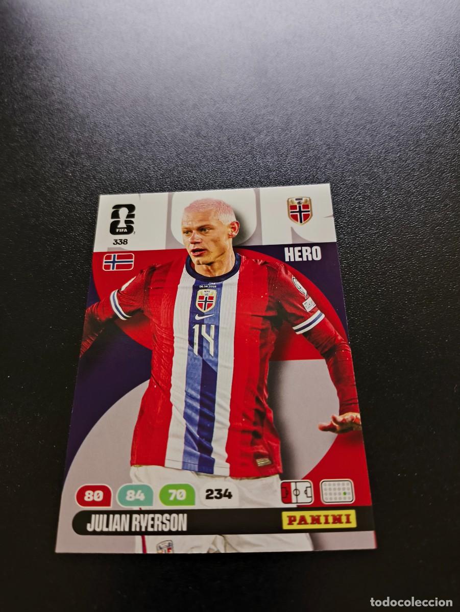 Cromos de F&uacute;tbol: 338 Julian Ryerson noruega ADRENALYN MUNDIAL FIFA WORLD CUP 2026 PANINI NO LIGA