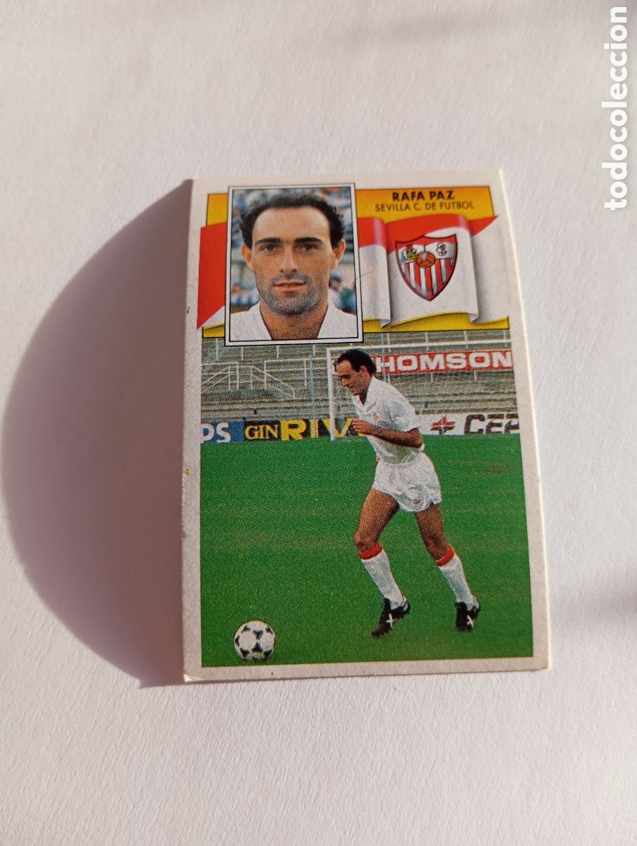 Cromos de F&uacute;tbol: RAFA PAZ Sevilla Liga Este 1990 1991 Panini 90 91 NUEVO SIN PEGAR