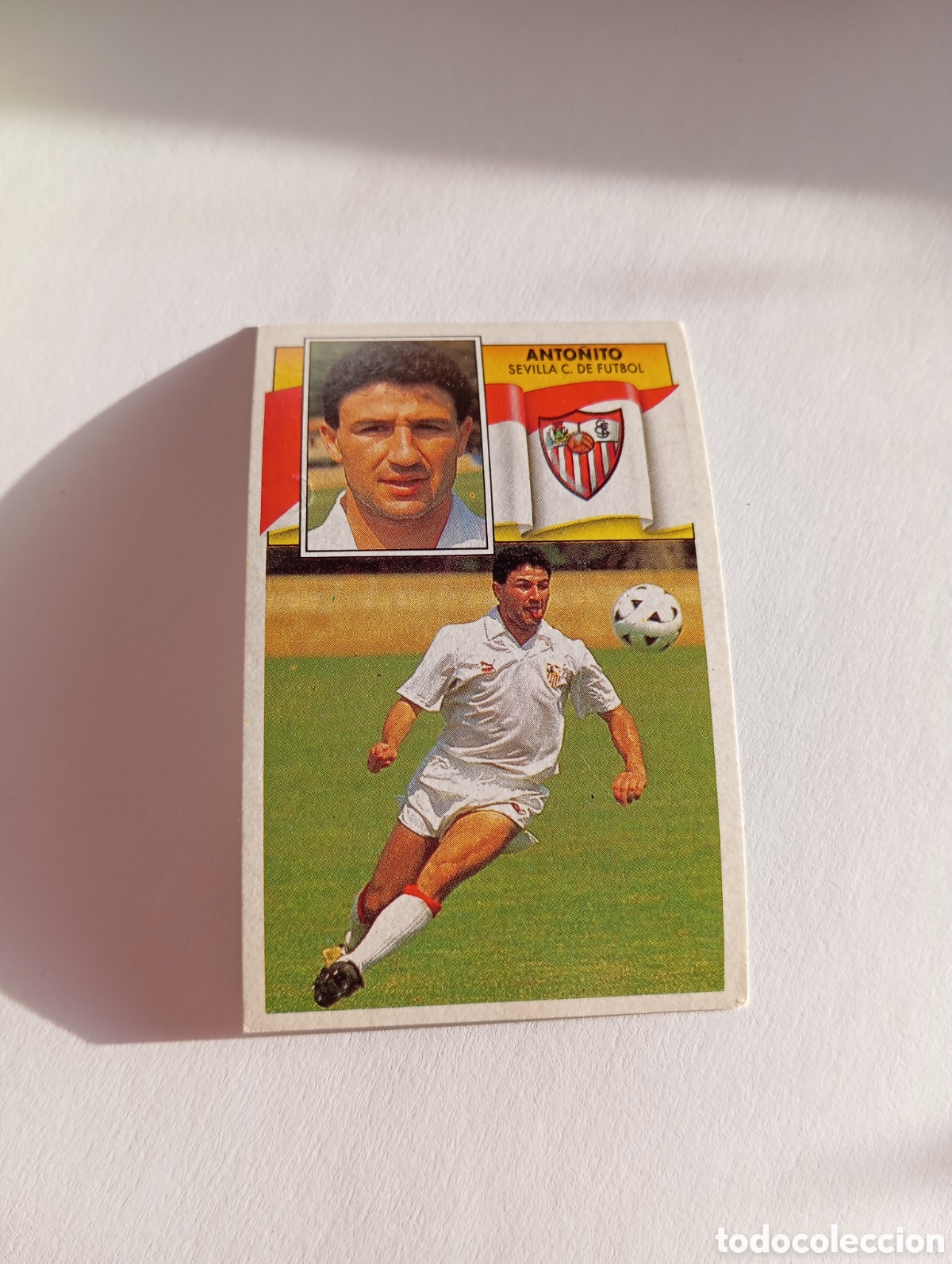 Cromos de F&uacute;tbol: ANTO&Ntilde;ITO Sevilla Liga Este 1990 1991 Panini 90 91 NUEVO SIN PEGAR