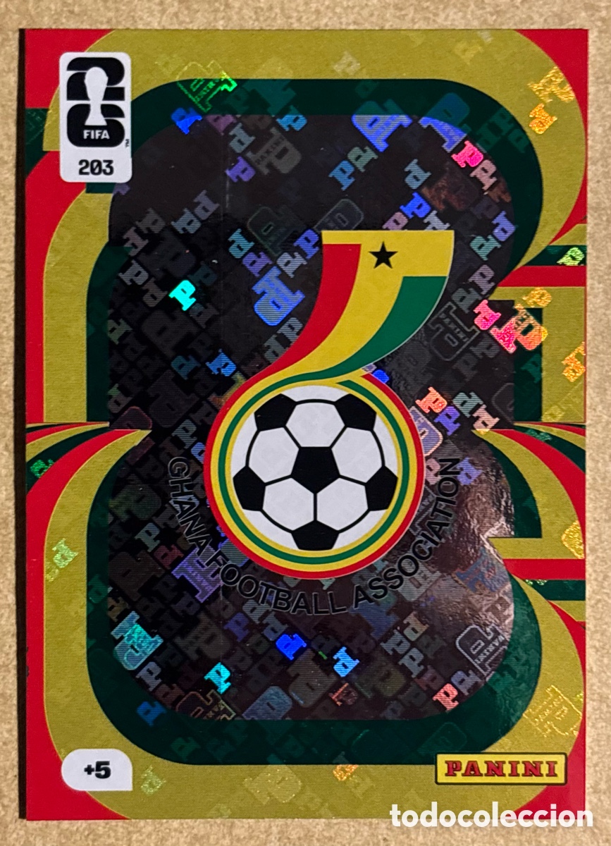 Cromos de F&uacute;tbol: ESCUDO DE GHANA. CARTA ICON PANINI ADRENALYN XL FIFA WORLD CUP 2026. #203.