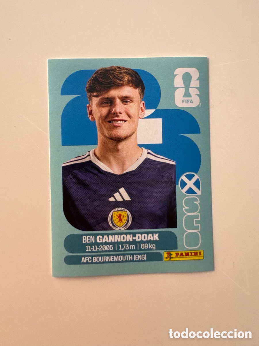 Cromos de F&uacute;tbol: Escocia SCO MUNDIAL FIFA WORLD CUP 2026 STICKER PANINI SCO20 &ndash; Ben Doak N&ordm; 20