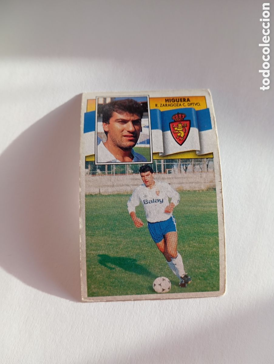 Cromos de F&uacute;tbol: HIGUERA Zaragoza Liga Este 1990 1991 Panini 90 91 NUEVO SIN PEGAR