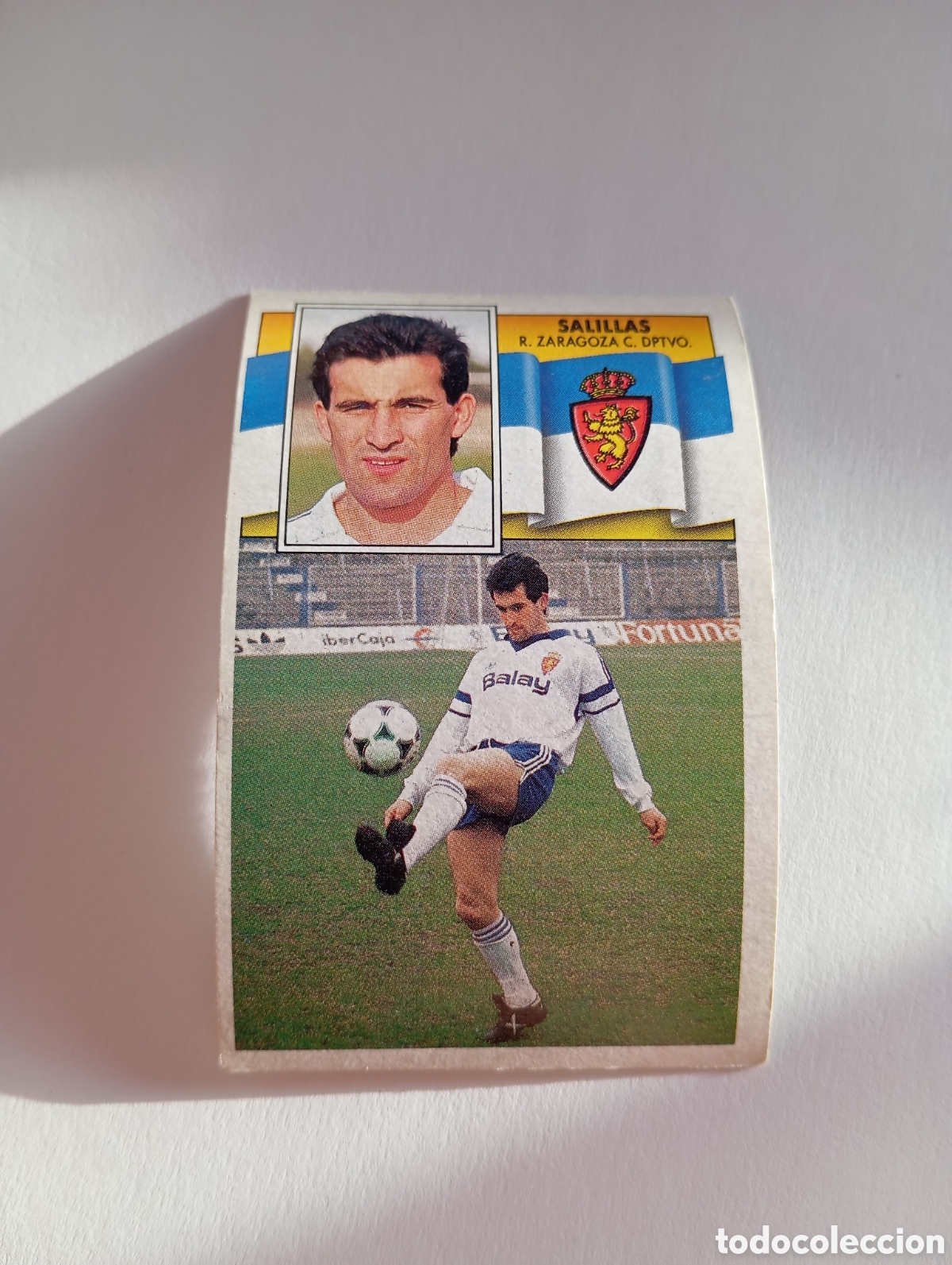 Cromos de F&uacute;tbol: SALILLAS Zaragoza Liga Este 1990 1991 Panini 90 91 NUEVO SIN PEGAR