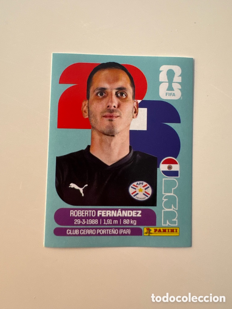 Football Stickers: Paraguay PAR MUNDIAL FIFA WORLD CUP 2026 STICKER PANINI PAR2 &ndash; Roberto Fern&aacute;ndez N&ordm; 2