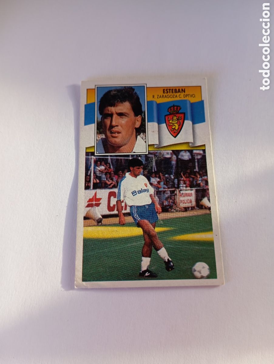 Cromos de F&uacute;tbol: FICHAJE 11 ESTEBAN VERSI&Oacute;N Liga Este 1990 1991 Panini 90 91 RECUPERADO