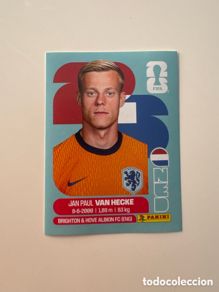 Football Stickers: Pa&iacute;ses Bajos NED MUNDIAL FIFA WORLD CUP 2026 STICKER PANINI NED9 &ndash; Jan Paul van Hecke N&ordm; 9