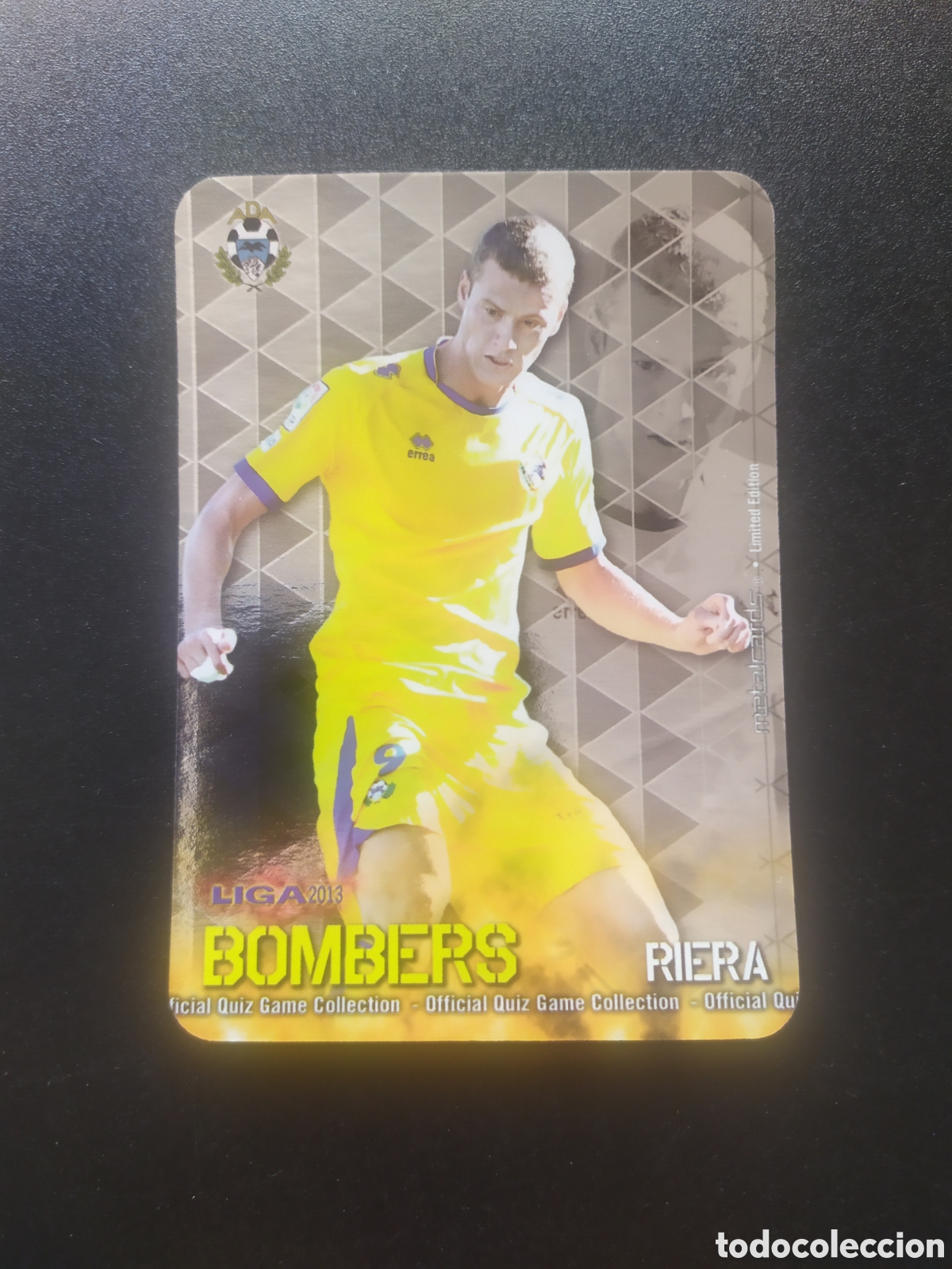 Cromos de F&uacute;tbol: Mundicromo fichas Liga 2012 2013 12 13 Oriol Riera bombers limited edition liso Alcorcon