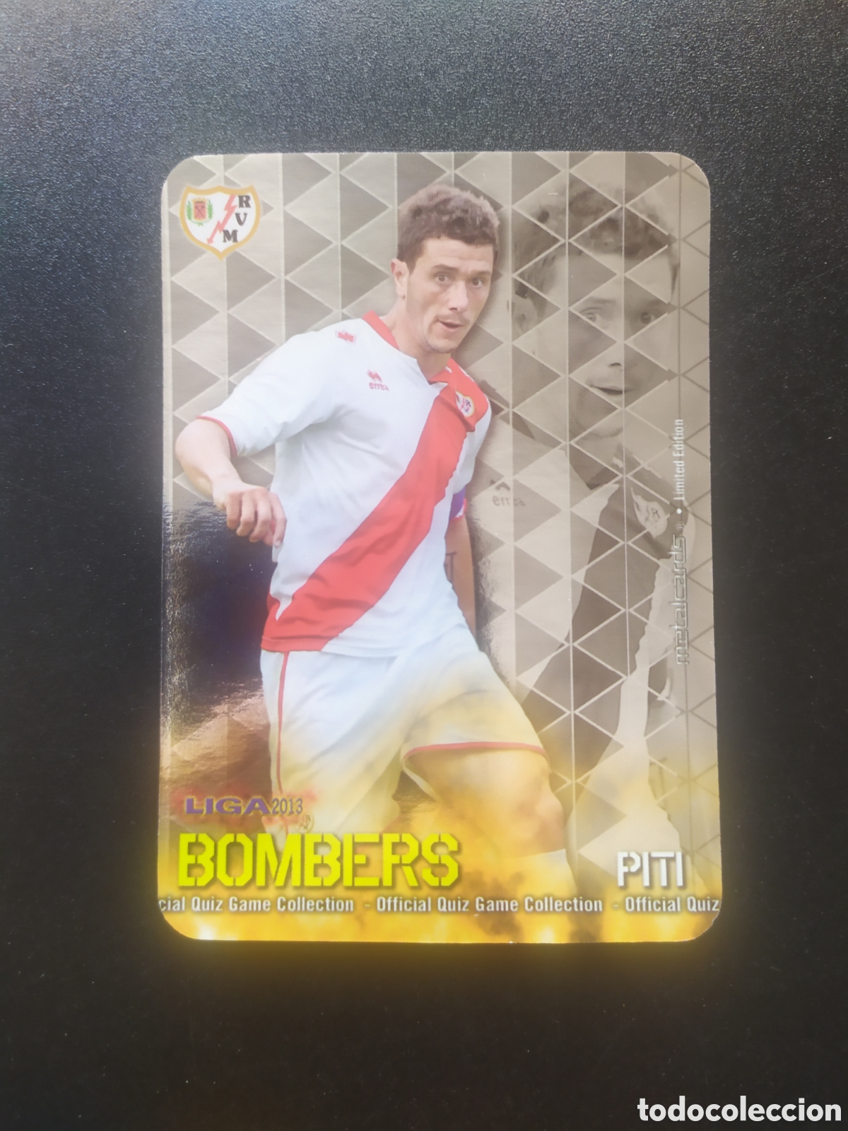 Cromos de F&uacute;tbol: Mundicromo fichas Liga 2012 2013 12 13 Piti bombers limited edition liso Rayo Vallecano