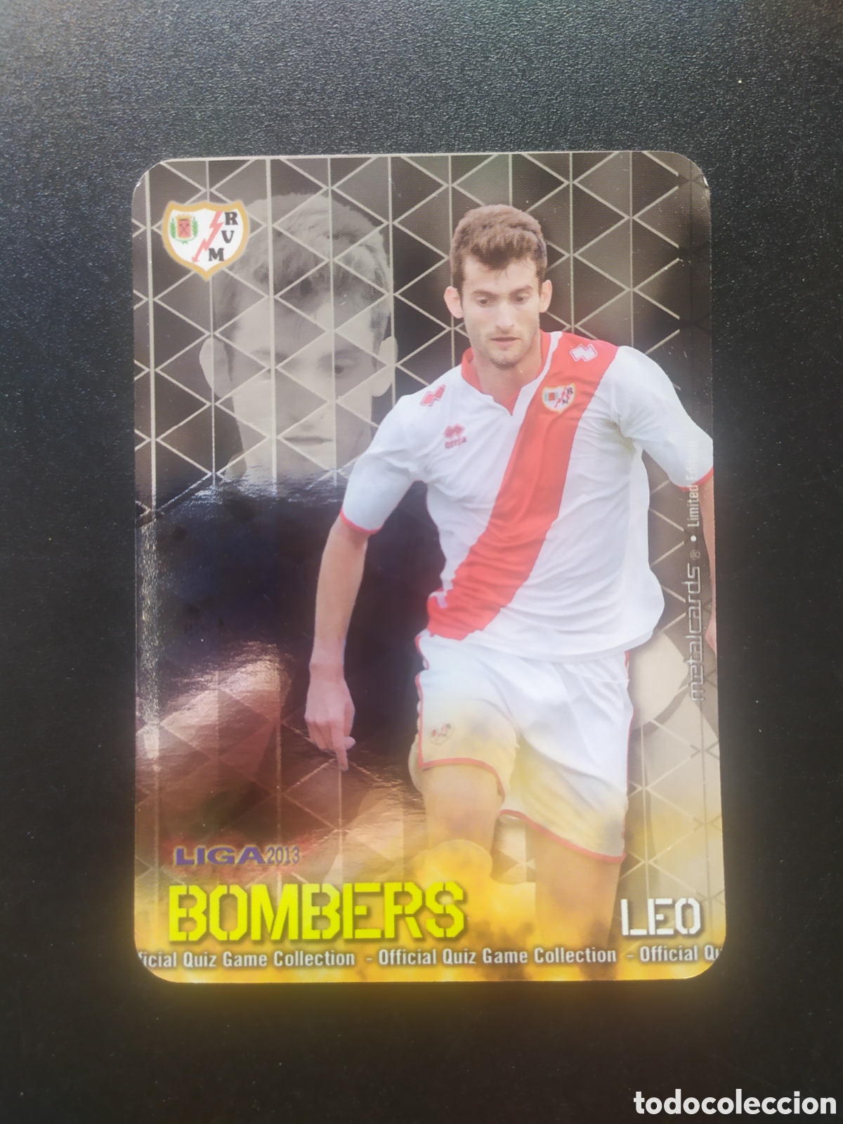 Cromos de F&uacute;tbol: Mundicromo fichas Liga 2012 2013 12 13 Leo Baptistao bombers limited edition liso Rayo Vallecano