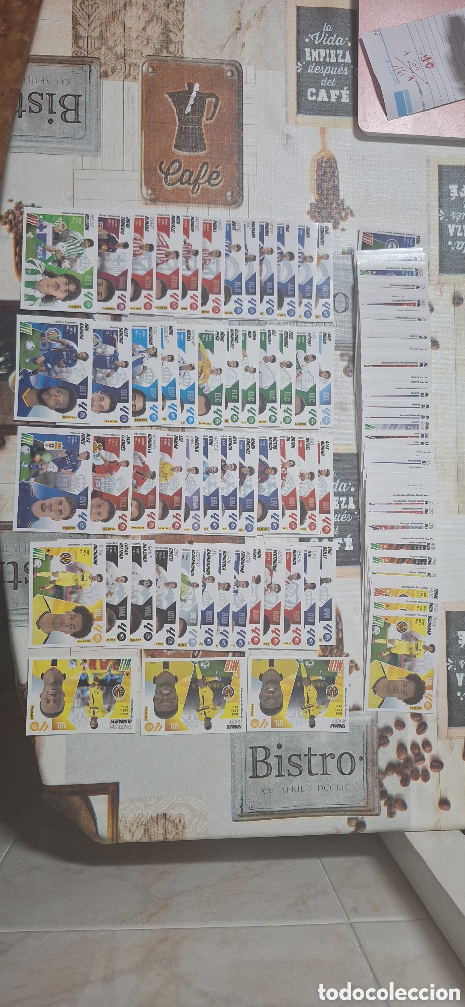 Cromos de F&uacute;tbol: Lote 160 cromos Coloca Bis Liga Este 2025 2026