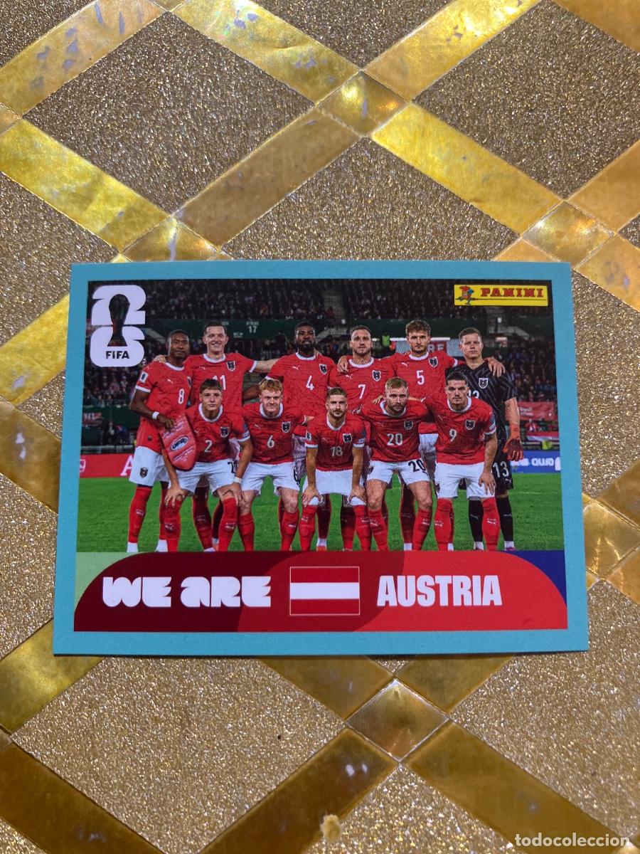Cromos de F&uacute;tbol: CROMO DE F&Uacute;TBOL NUMERO AUT 13 EQUIPO AUSTRIA MUNDIAL 2026 MEXICO-EEUU-CANADA PANINI !