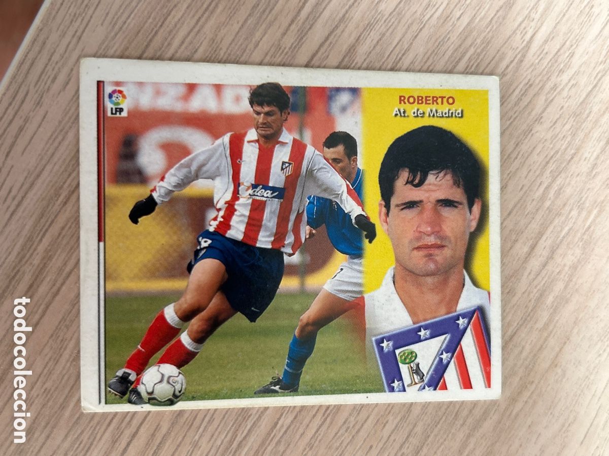 Cromos de F&uacute;tbol: ROBERTO ATLETICO MADRID BAJA LIGA ESTE 2002 2003 02 03 NUNCA PEGADO SIN PEGAR
