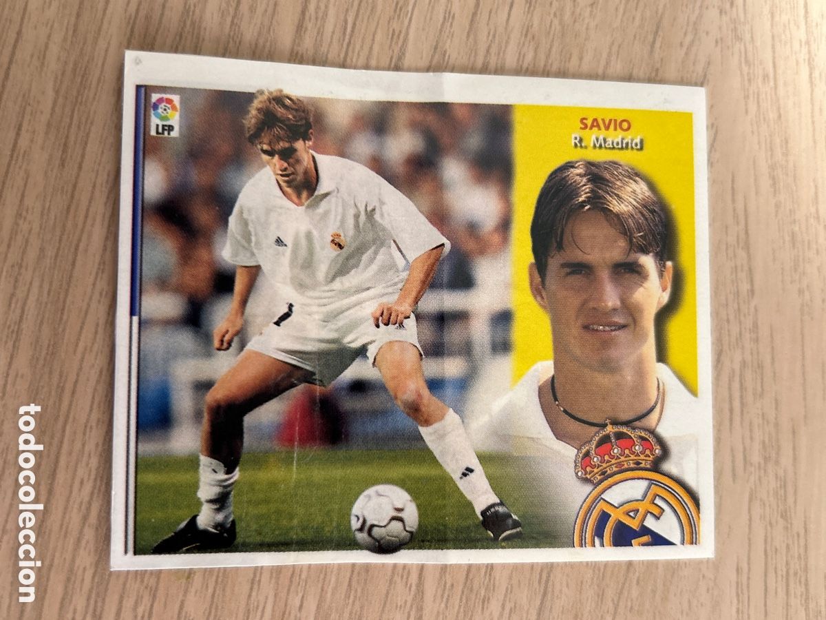 Cromos de F&uacute;tbol: SAVIO BAJA REAL MADRID LIGA ESTE 2002 2003 02 03 VENTANILLA