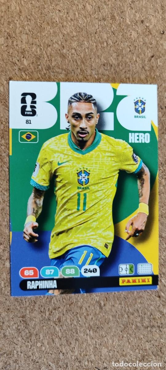 Cromos de Futebol: ADRENALYN XL FIFA WORLD CUP 2026 CARD HERO RAPHINHA BRASIL # 81 PANINI
