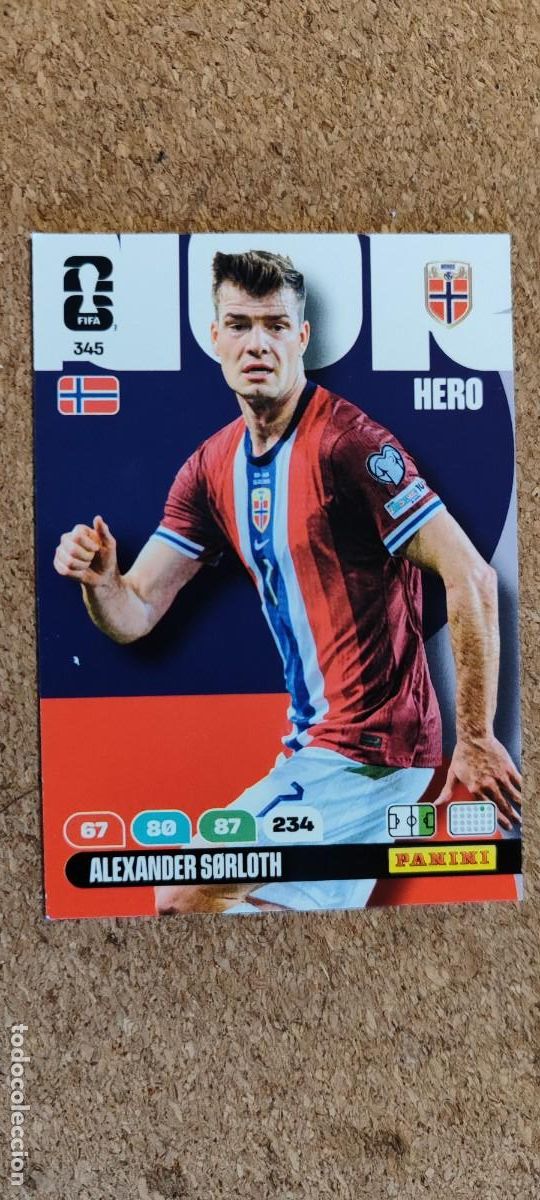 Cromos de Futebol: ADRENALYN XL FIFA WORLD CUP 2026 CARD HERO SOLORTH NORUEGA # 345 PANINI