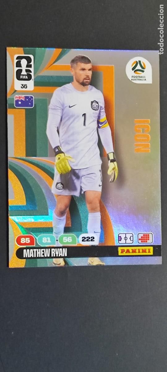 Cromos de Futebol: ADRENALYN XL FIFA WORLD CUP 2026 CARD ICON RYAN AUSTRALIA # 36 PANINI