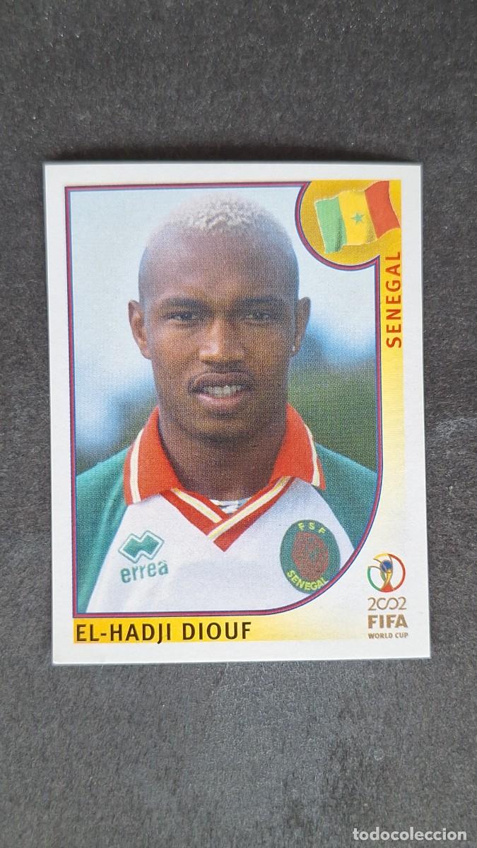 Figurine di Calcio: L2 DIOUF SELECCION SENEGAL 59 MUNDIAL KOREA Y JAPON 2002 PANINI NUNCA PEGADO SIN PEGAR