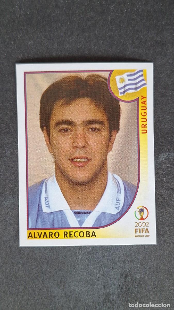 Cromos de F&uacute;tbol: L2 ALVARO RECOBA SELECCION URUGUAY 75 MUNDIAL KOREA Y JAPON 2002 PANINI NUNCA PEGADO SIN PEGAR