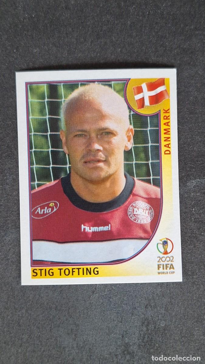 Cromos de F&uacute;tbol: L2 STIG TOFTING SELECCION DINAMARCA 88 MUNDIAL KOREA Y JAPON 2002 PANINI NUNCA PEGADO SIN PEGAR