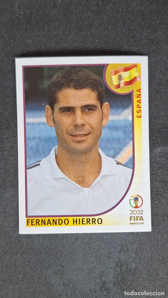 Fu&szlig;ball-Sticker: L2 FERNANDO HIERRO SELECCION ESPA&Ntilde;A 101 MUNDIAL KOREA Y JAPON 2002 PANINI NUNCA PEGADO SIN PEGAR