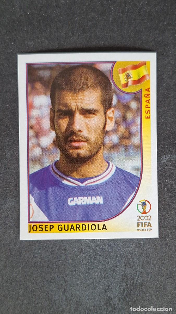 Cromos de F&uacute;tbol: L2 GUARDIOLA SELECCION ESPA&Ntilde;A 106 MUNDIAL KOREA Y JAPON 2002 PANINI NUNCA PEGADO SIN PEGAR