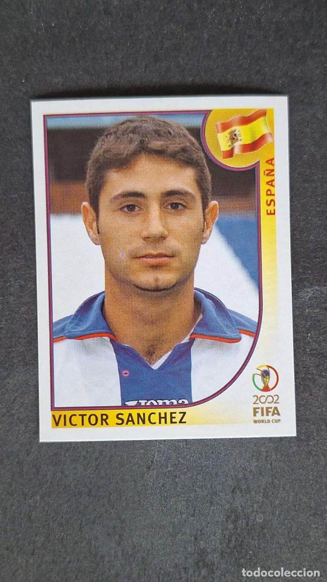 Cromos de F&uacute;tbol: L2 VICTOR SANZHEZ SELECCION ESPA&Ntilde;A 108 MUNDIAL KOREA Y JAPON 2002 PANINI NUNCA PEGADO SIN PEGAR
