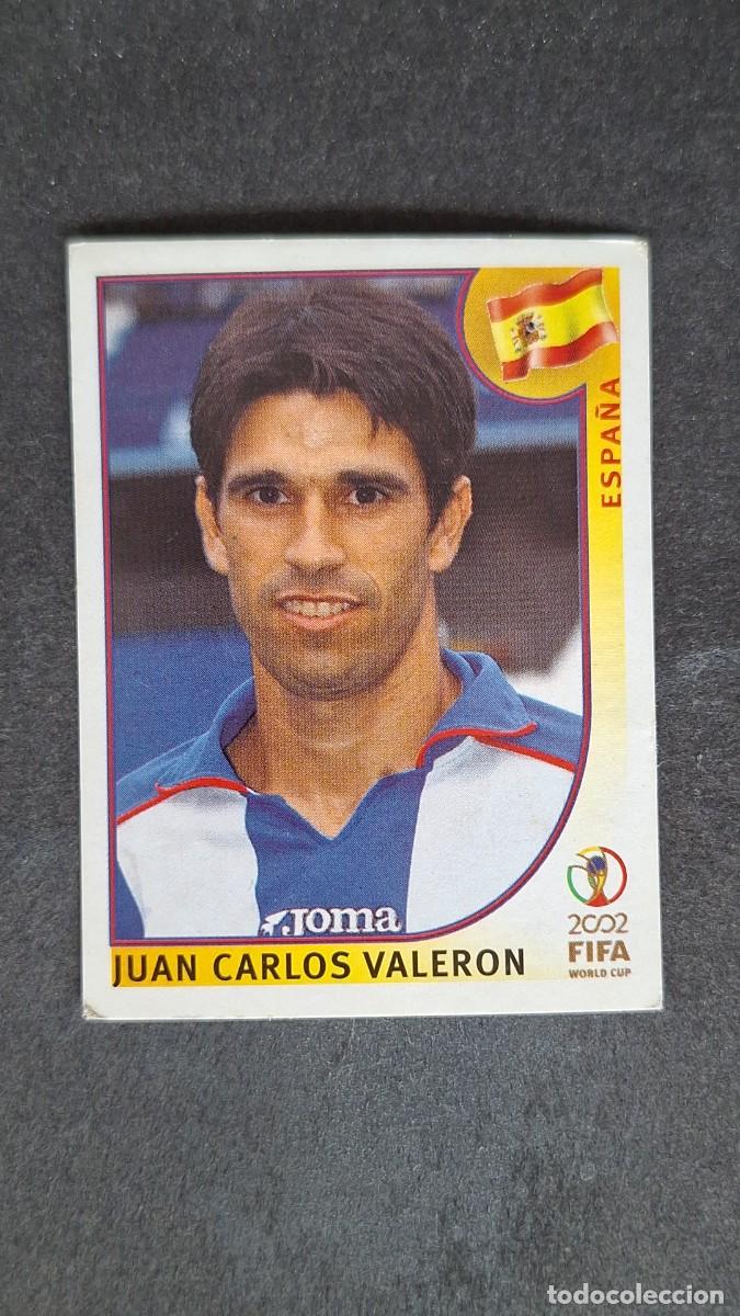 Cromos de F&uacute;tbol: L2 VALERON SELECCION ESPA&Ntilde;A 109 MUNDIAL KOREA Y JAPON 2002 PANINI NUNCA PEGADO SIN PEGAR