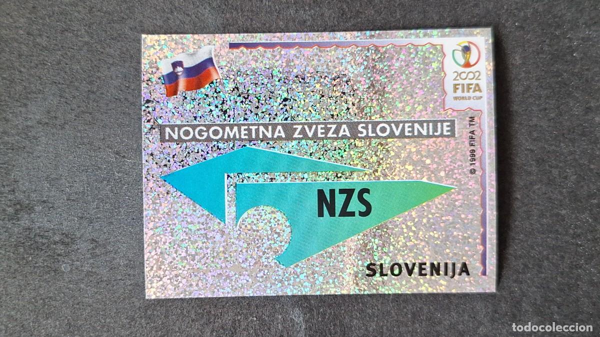 Cromos de F&uacute;tbol: L2 ESCUDO SELECCION ESLOVENIA 116 MUNDIAL KOREA Y JAPON 2002 PANINI NUNCA PEGADO SIN PEGAR