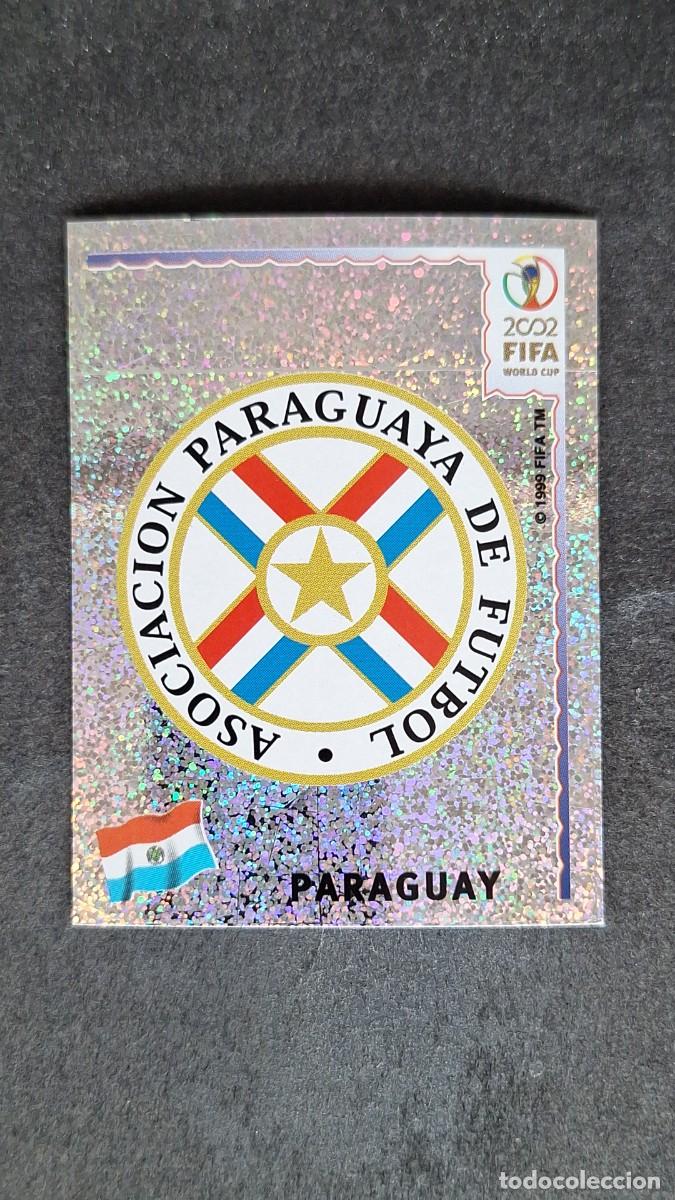 Fu&szlig;ball-Sticker: L2 ESCUDO SELECCION PARAGUAY 134 MUNDIAL KOREA Y JAPON 2002 PANINI NUNCA PEGADO SIN PEGAR