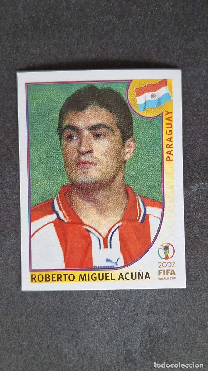 Cromos de F&uacute;tbol: L2 ACU&Ntilde;A SELECCION PARAGUAY 143 MUNDIAL KOREA Y JAPON 2002 PANINI NUNCA PEGADO SIN PEGAR