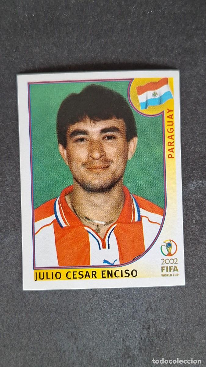 Cromos de F&uacute;tbol: L2 J. CESAR ENCISO SELECCION PARAGUAY 146 MUNDIAL KOREA Y JAPON 2002 PANINI NUNCA PEGADO SIN PEGAR