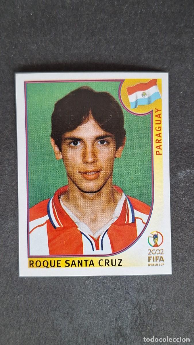 Cromos de F&uacute;tbol: L2 SANTA CRUZ SELECCION PARAGUAY 148 MUNDIAL KOREA Y JAPON 2002 PANINI NUNCA PEGADO SIN PEGAR