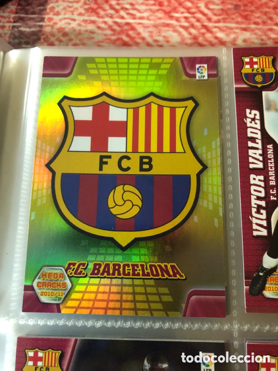 Cromos de F&uacute;tbol: Megacracks 2010 2011 escudo 55 Barcelona