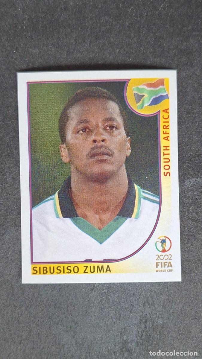 Cromos de F&uacute;tbol: L2 ZUMA SELECCION DUDAFRICA 165 MUNDIAL KOREA Y JAPON 2002 PANINI NUNCA PEGADO SIN PEGAR
