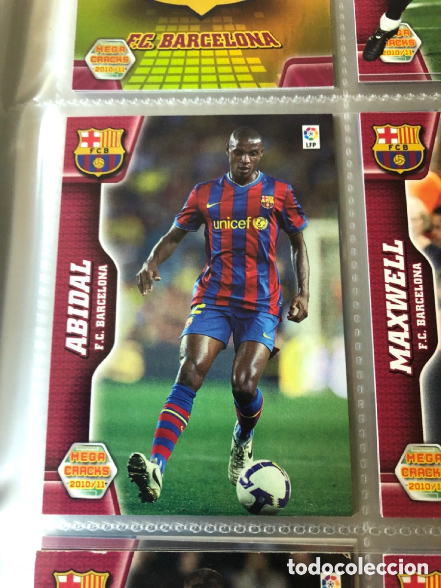Cromos de F&uacute;tbol: Megacracks 2010 2011 abidal 58 Barcelona