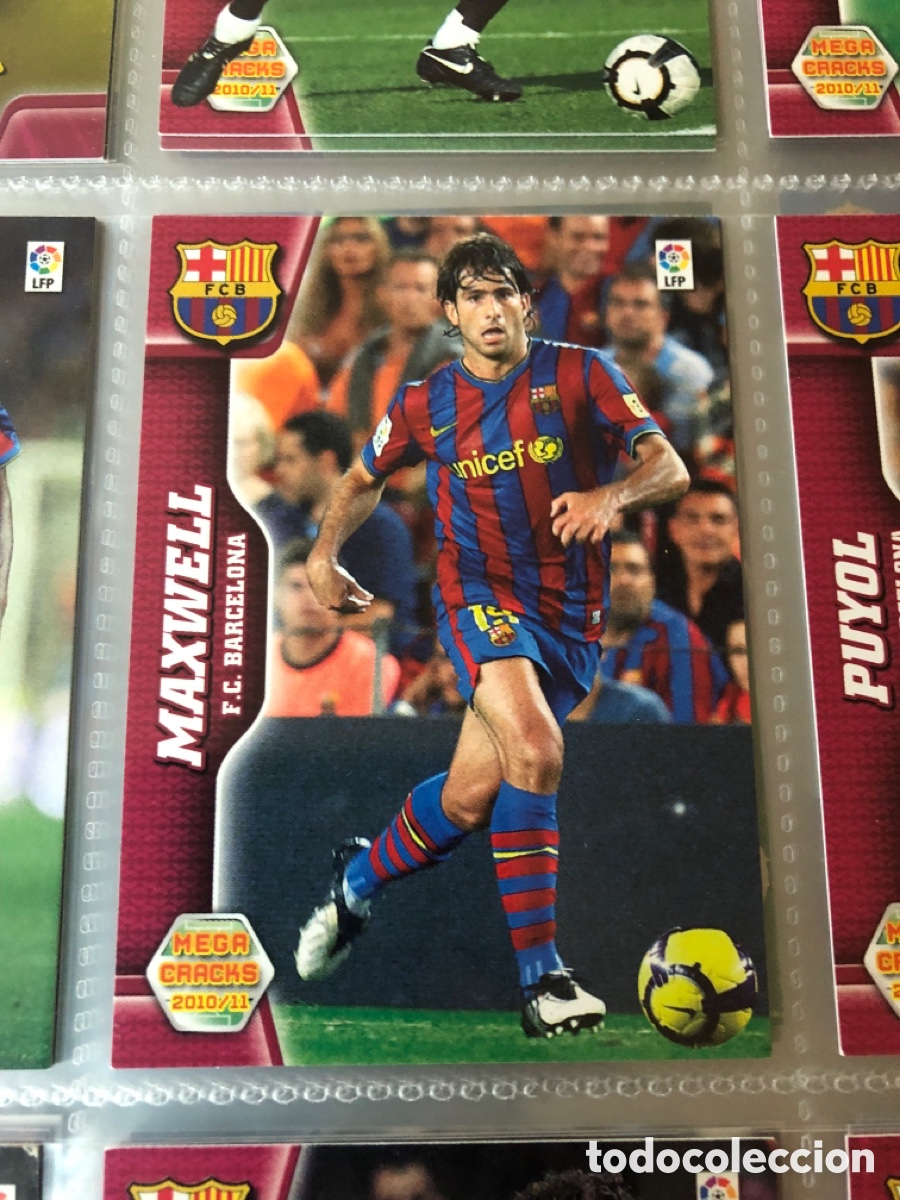 Cromos de F&uacute;tbol: Megacracks 2010 2011 maxwell 59 Barcelona
