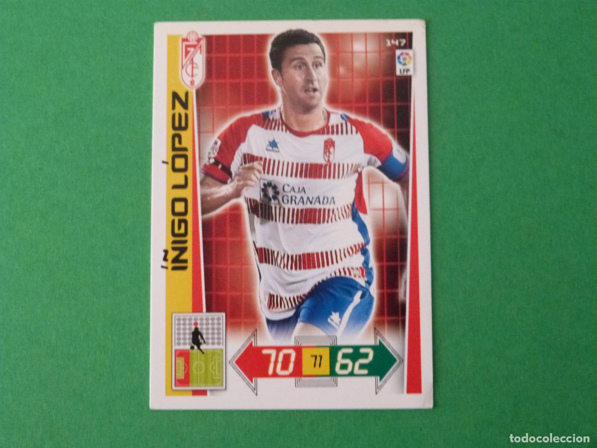Cromos de F&uacute;tbol: TRADING CARD FUTBOL I&Ntilde;IGO LOPEZ GRANADA C.F. N&ordm; 147 LIGA ADRENALYN XL 2012-2013/12-13