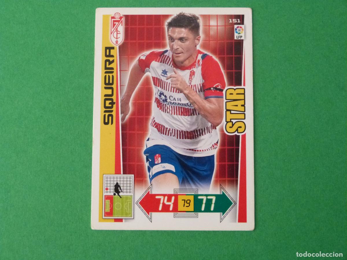 Cromos de F&uacute;tbol: TRADING CARD FUTBOL SIQUEIRA GRANADA C.F. N&ordm; 151 LIGA ADRENALYN XL 2012-2013/12-13