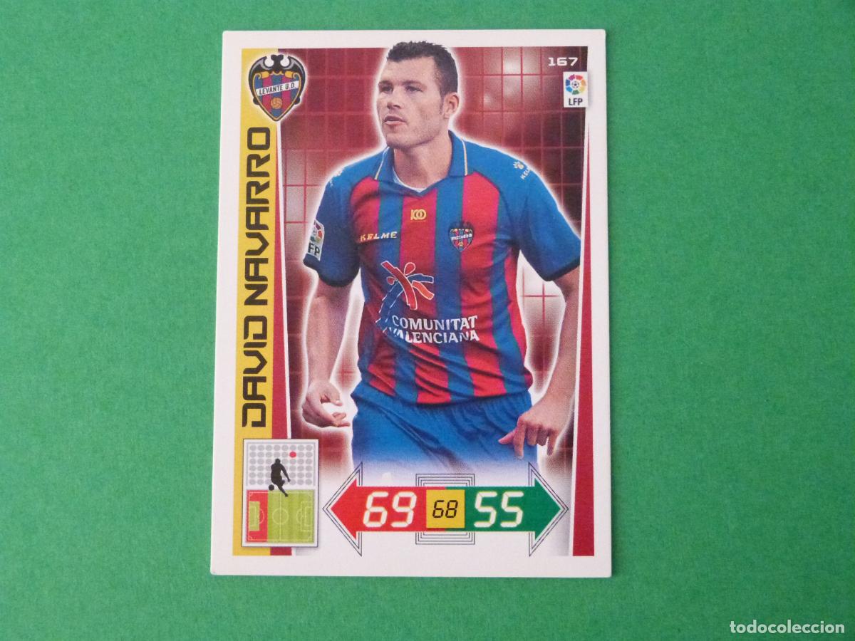 Cromos de F&uacute;tbol: TRADING CARD FUTBOL DAVID NAVARRO LEVANTE U.D. N&ordm; 167 LIGA ADRENALYN XL 2012-2013/12-13