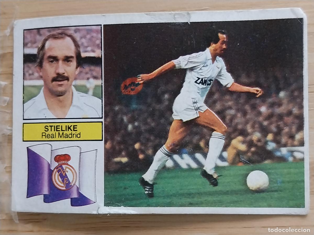 Cromos de F&uacute;tbol: STIELIKE REAL MADRID ED ESTE LIGA 1982 82 83 CROMO RECUPERADO JUGADO
