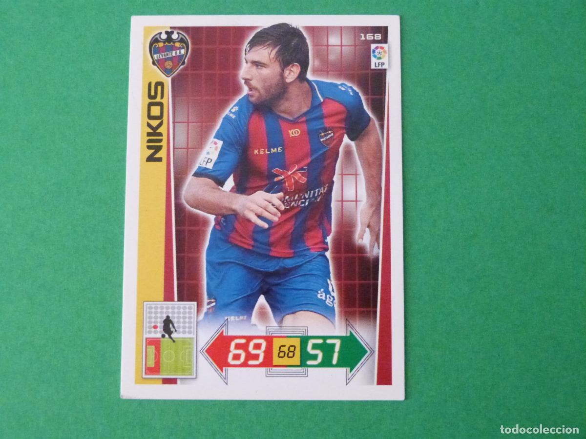 Cromos de F&uacute;tbol: TRADING CARD FUTBOL NIKOS LEVANTE U.D. N&ordm; 168 LIGA ADRENALYN XL 2012-2013/12-13