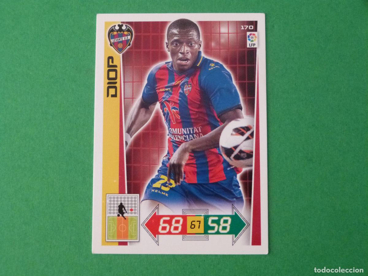 Cromos de F&uacute;tbol: TRADING CARD FUTBOL DIOP LEVANTE U.D. N&ordm; 170 LIGA ADRENALYN XL 2012-2013/12-13