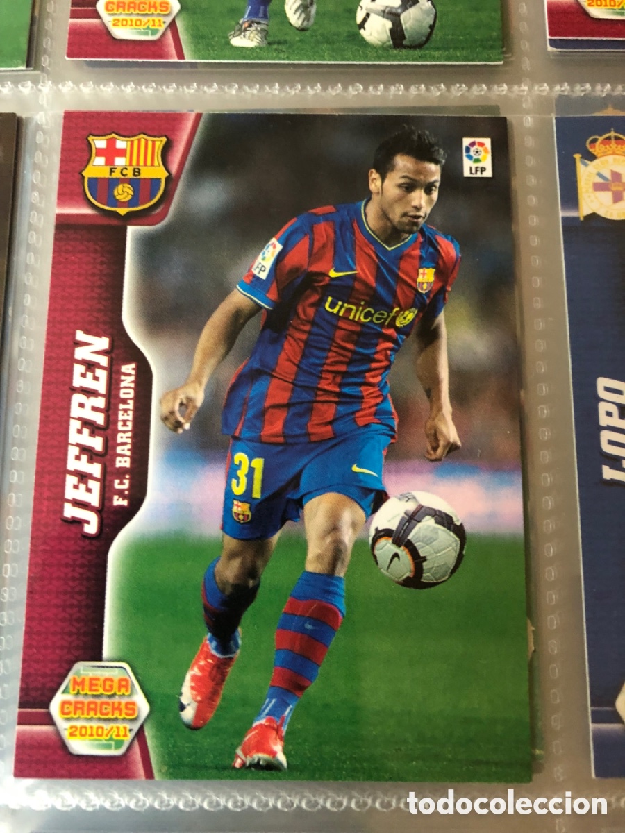 Cromos de F&uacute;tbol: Megacracks 2010 2011 jeffren 68 Barcelona