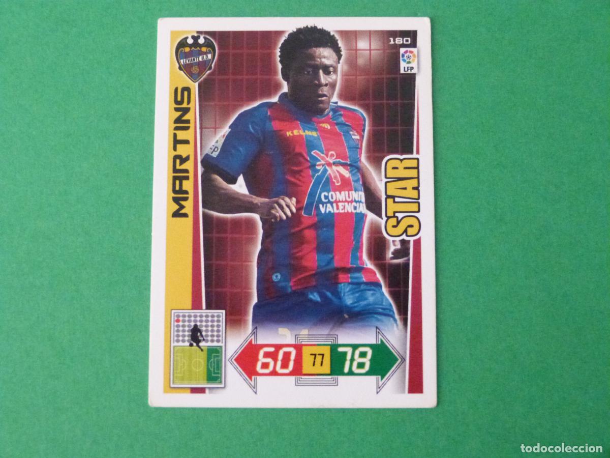 Cromos de F&uacute;tbol: TRADING CARD FUTBOL MARTINS LEVANTE U.D. N&ordm; 180 LIGA ADRENALYN XL 2012-2013/12-13